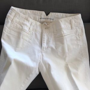 Banana Republic white jeans